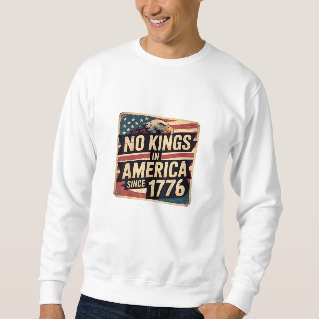 Sweatshirt Drapeau Américain Décor Pas De Rois En Amérique De (Devant)