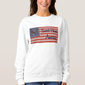 Sweatshirt Drapeau américain d'impression patriotique de
