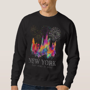 Sweatshirt Drapeau américain du 4 juillet à New York