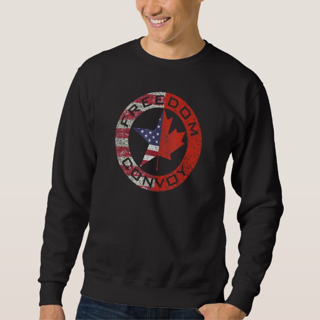 Sweatshirt Drapeau américain du Convoi de la liberté (Devant)