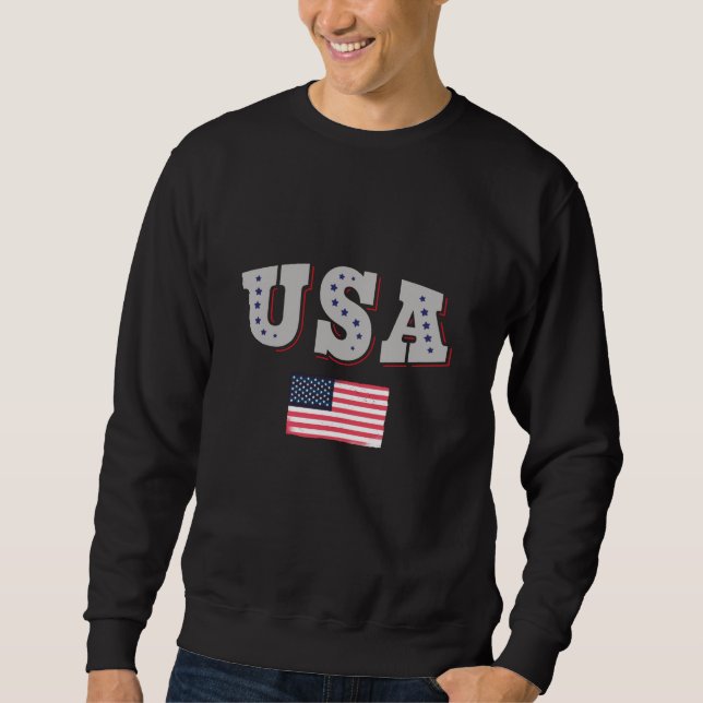 Sweatshirt Drapeau américain du maillot de football américain (Devant)