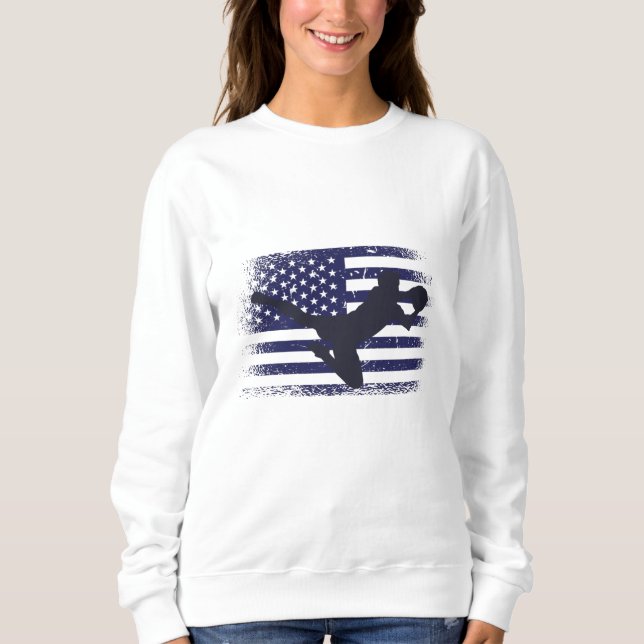 Sweatshirt Drapeau américain du maillot de football américain (Devant)