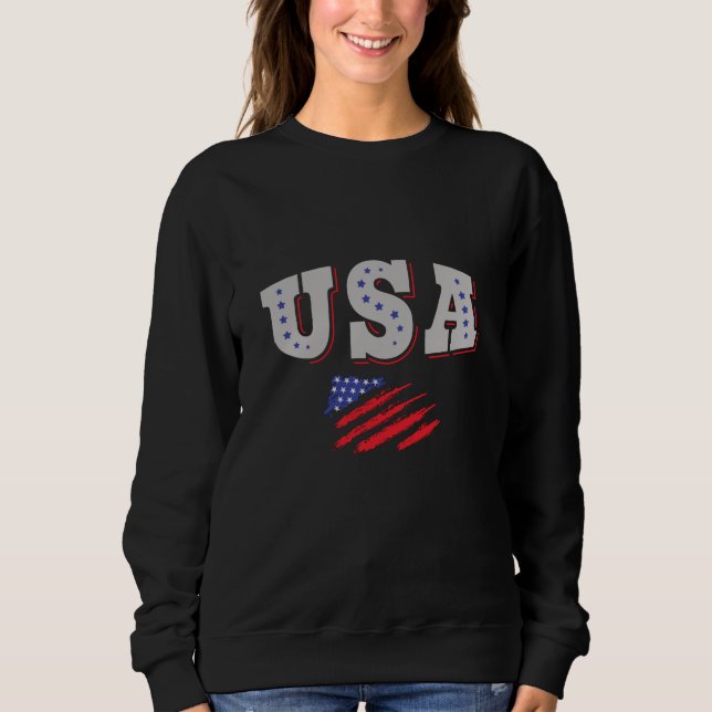 Sweatshirt Drapeau américain du maillot de football américain (Devant)