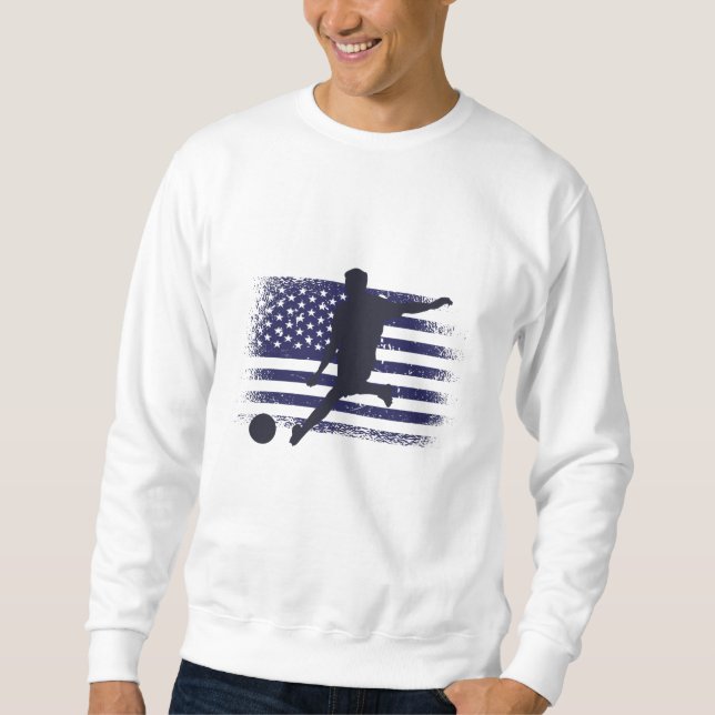 Sweatshirt Drapeau américain du maillot de football américain (Devant)