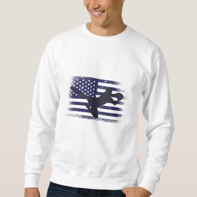 Sweatshirt Drapeau américain du maillot de football américain (Devant)