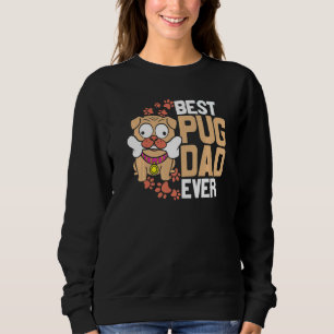 Sweatshirt Drapeau américain du meilleur Carlin papa masculin