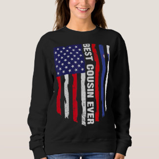 Sweatshirt Drapeau américain et drapeau de Slovénie Meilleur