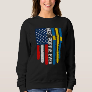 Sweatshirt Drapeau américain et drapeau suédois Meilleure pât