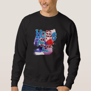 Sweatshirt Drapeau américain étoiles rayures 4 juillet patrio