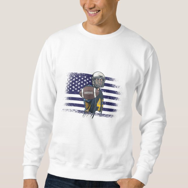 Sweatshirt Drapeau américain Fan Jersey Shirt USA (Devant)