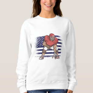 Sweatshirt Drapeau américain Fan Jersey Shirt USA