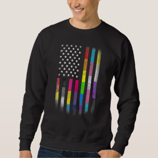 Sweatshirt Drapeau Américain Homosexuel Lgbt Lgbtq Drapeau 20