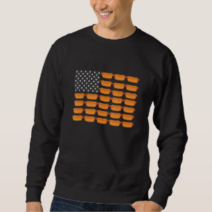 Sweatshirt Drapeau américain Hot Dog