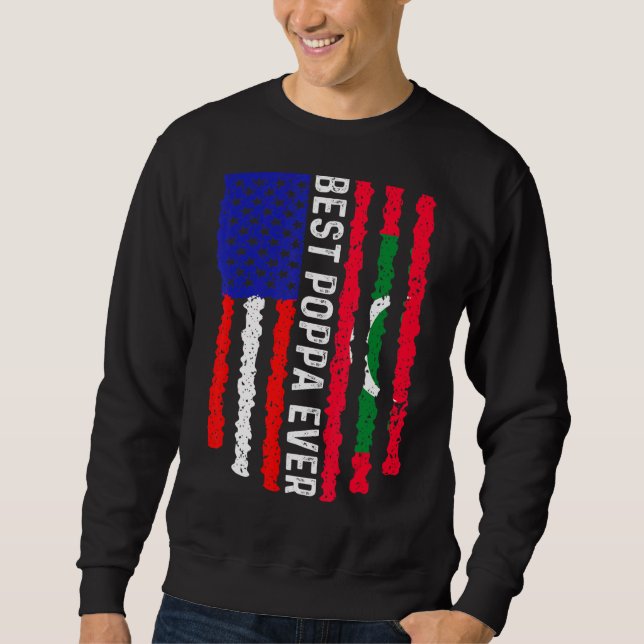 Sweatshirt Drapeau américain Maldives Drapeau Meilleure famil (Devant)