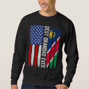 Sweatshirt Drapeau Américain Namibie Drapeau Meilleur Grand-P