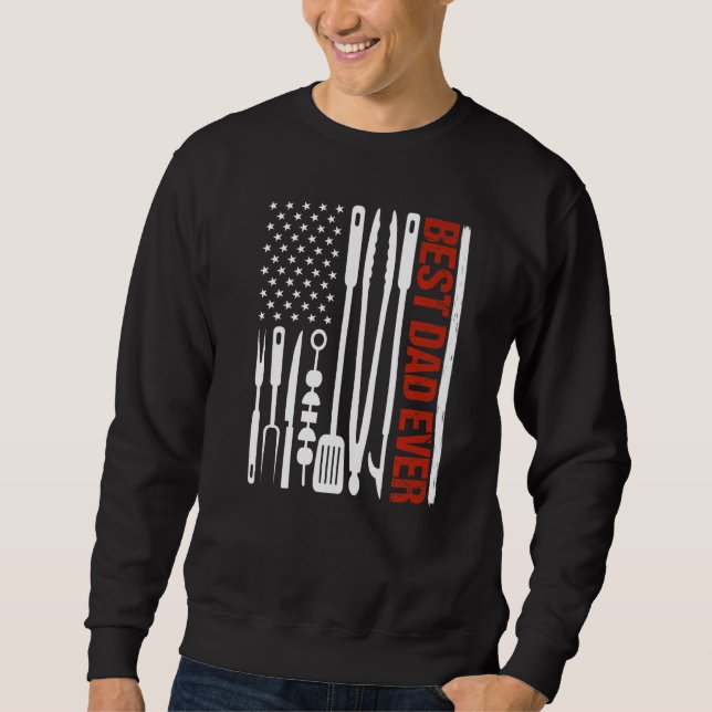 Sweatshirt Drapeau américain patriotique 4 juillet (Devant)