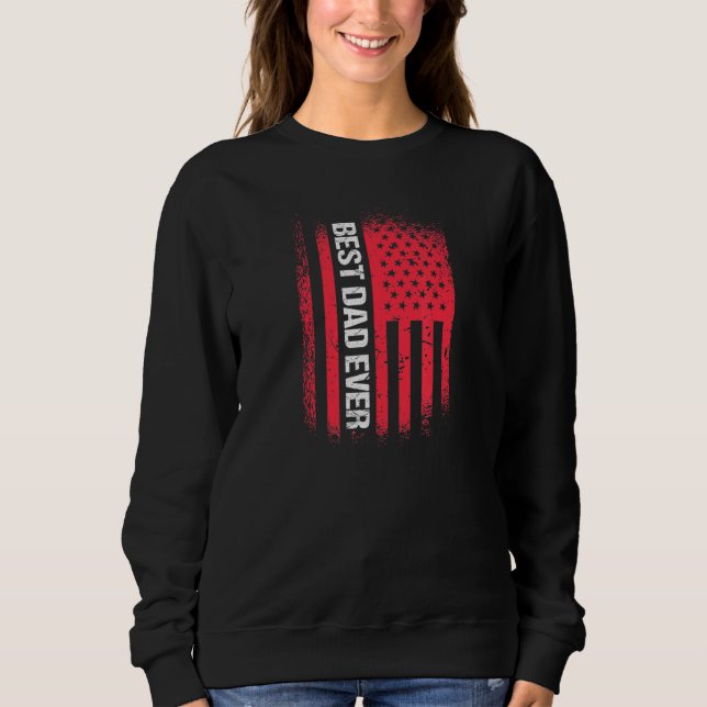 Sweatshirt Drapeau américain patriotique Daddy H (Devant)