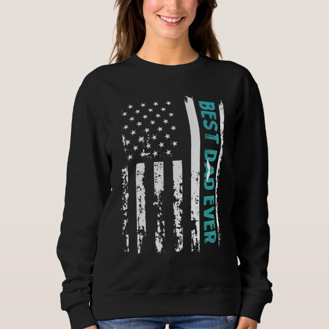 Sweatshirt Drapeau américain patriotique Joyeux F (Devant)