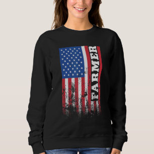 Sweatshirt Drapeau américain paysan vertical