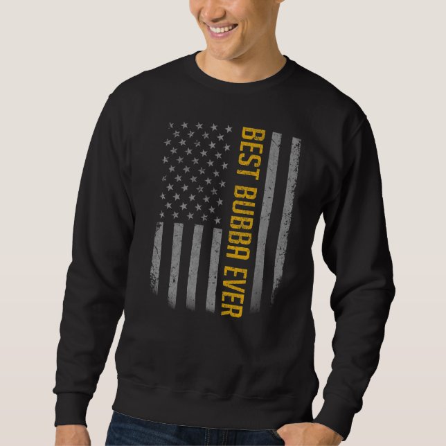 Sweatshirt Drapeau américain pour Fête des pères Best Bubb (Devant)