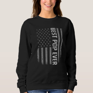 Sweatshirt Drapeau américain pour Fête des pères Best Pop
