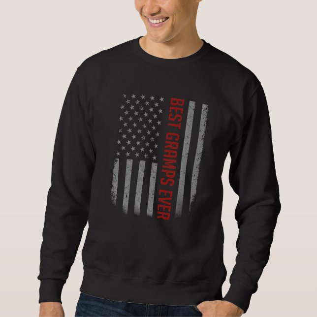 Sweatshirt Drapeau américain pour père's (Devant)
