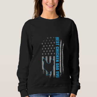 Sweatshirt Drapeau américain pour poulets de la meilleure fem