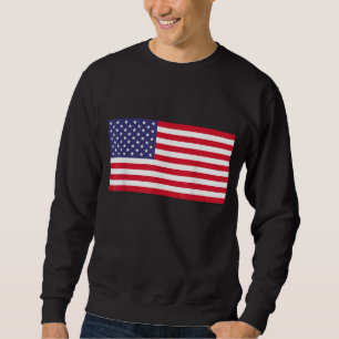 Sweatshirt Drapeau Américain USA Patriotique Pour US Hommes F
