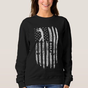 Sweatshirt Drapeau américain Vêtements de golf - Golfer Vinta