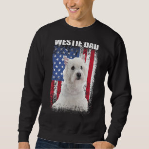 Sweatshirt Drapeau américain Vintage Drapeau Westin Papa Chie