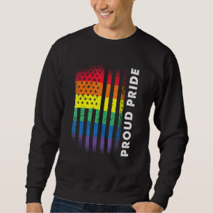 Sweatshirt Drapeau Amérique Arc-en-ciel Fier Gay Lgbtq Lgbt P