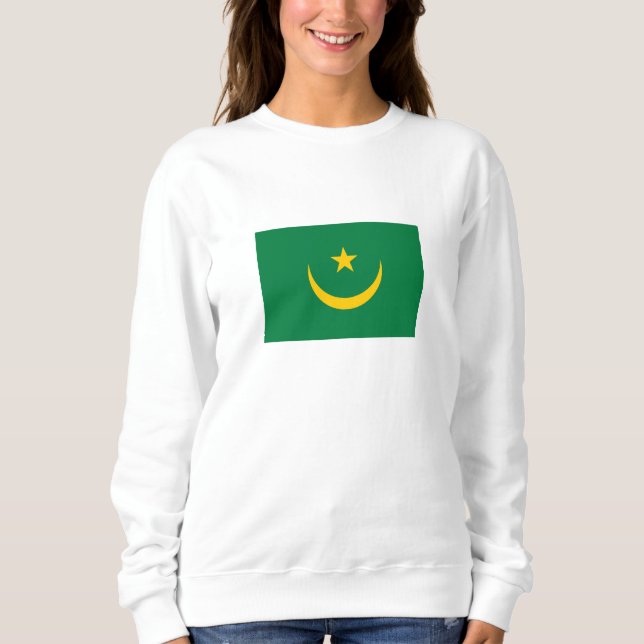Sweatshirt Drapeau ancien de Mauritanie (Devant)