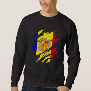 Sweatshirt drapeau andorran Andorre
