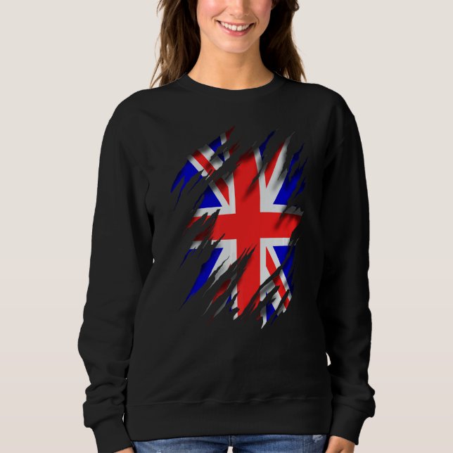 Sweatshirt Drapeau Anglais Gbr Gb Union Jack (Devant)