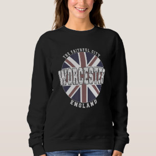 Sweatshirt Drapeau anglais vintage de Worcester Angleterre