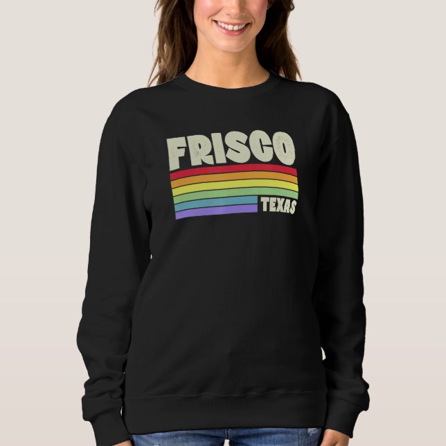 Sweatshirt Drapeau arc-en-ciel de la fierté du Texas Frisco M (Devant)