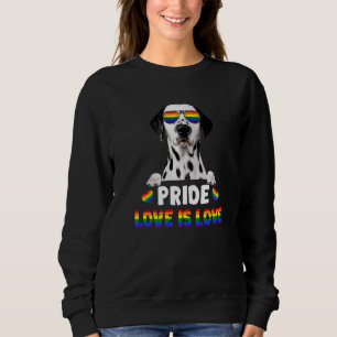 Sweatshirt Drapeau arc-en-ciel du chien Gay pride dalmate Lgb
