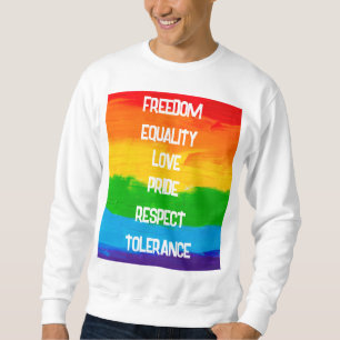 Sweatshirt Drapeau arc-en-ciel gay lesbienne LGBT