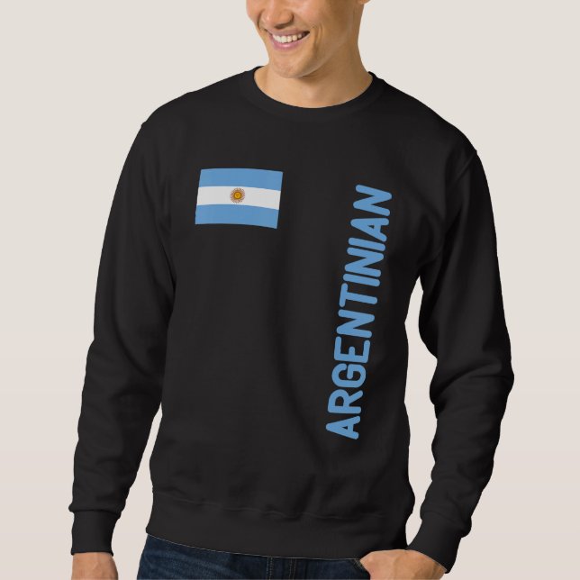 Sweatshirt Drapeau Argentin Et Racines Argentine (Devant)