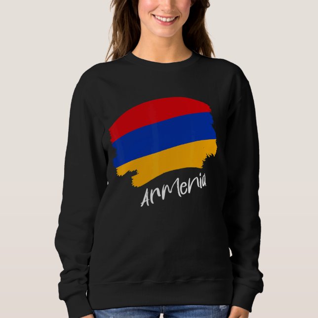 Sweatshirt Drapeau arménien Arménie (Devant)