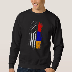 Sweatshirt Drapeau Arméno-Américain Fierté Arménie USA T-shir