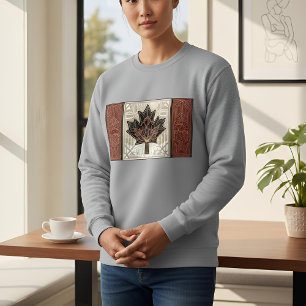 Sweatshirt Drapeau Art Déco du patrimoine Canada Concepti
