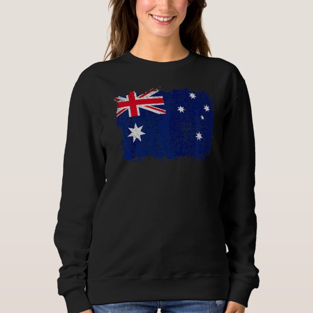 Sweatshirt Drapeau Australie vintage (Devant)