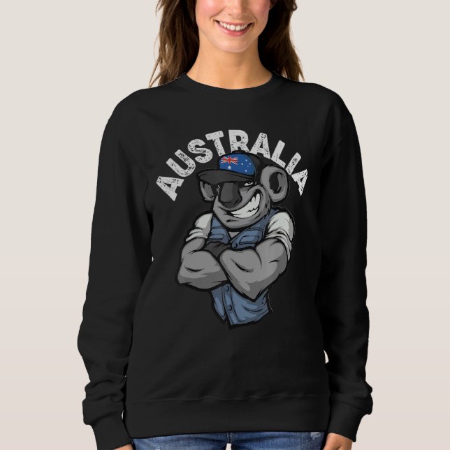 Sweatshirt Drapeau australien pour la fête de l'Australie Koa (Devant)