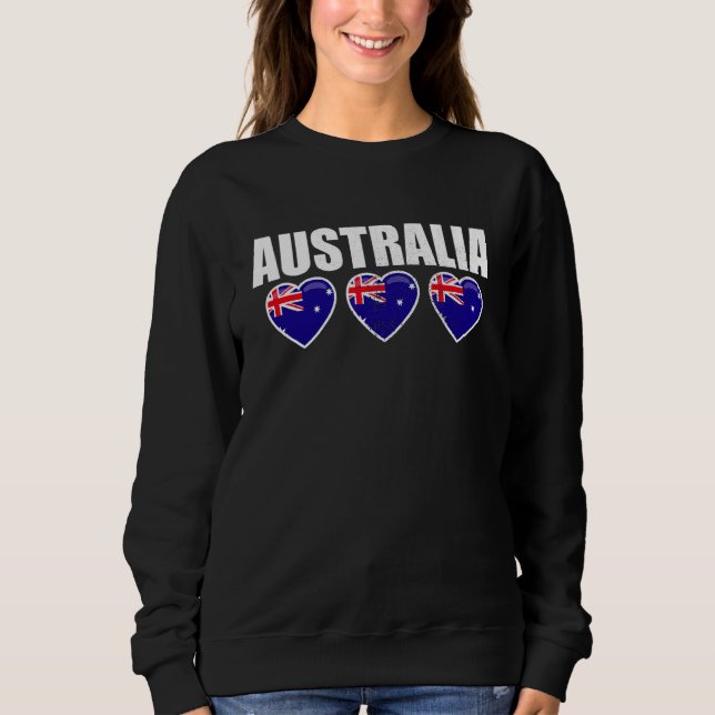 Sweatshirt Drapeau australien Vintage Australie Australien Au (Devant)