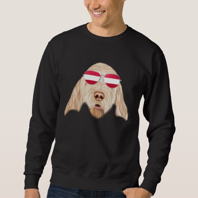 Sweatshirt Drapeau autrichien Spinoni Italiani Chien Autriche (Devant)