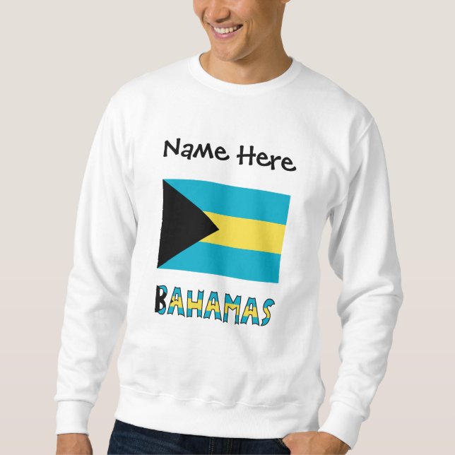 Sweatshirt Drapeau bahamien des Bahamas  (Devant)