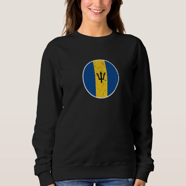 Sweatshirt Drapeau barbadien fier de la Barbade  3 (Devant)