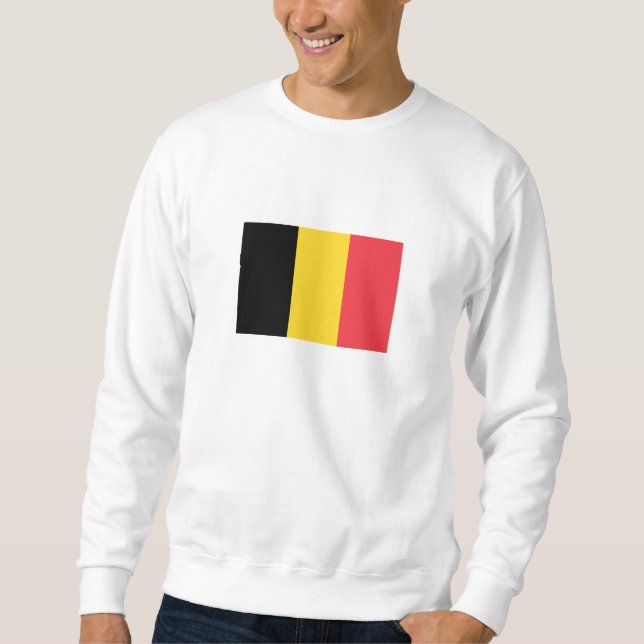Sweatshirt Drapeau belge patriotique (Devant)