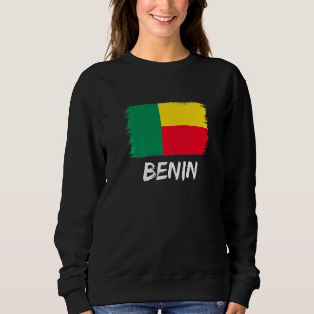 Sweatshirt Drapeau Béninois Bénin (Devant)